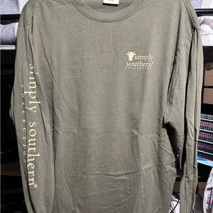 Simply Southern Green Long Sleeve Tee